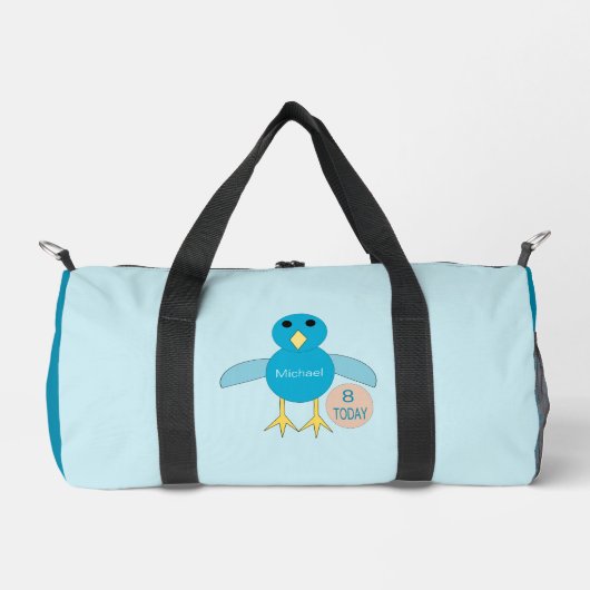 Sac De Sport Custom Blue Birthday Boy Chick (Recto)