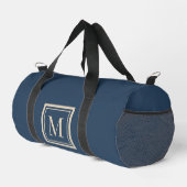Sac De Sport Custom Blue & Vanilla Framed Monogram (Coin droit)