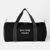 Sac De Sport Custom Duffle Bag with Name & Mantra (Verso)
