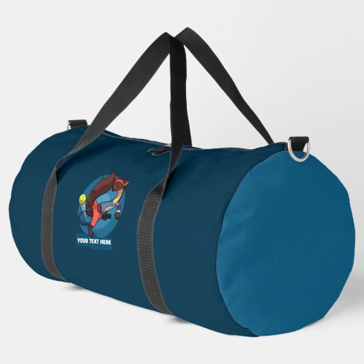 Sac De Sport Cute Pine Marten Ajouter Votre Texte Trick Shot Ca (Coin gauche)