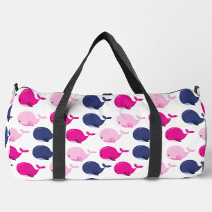 Sac De Sport Cute Whales, Pattern of Whales, Sea Animals