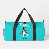 Sac De Sport Danseuse personnalisée Duffle Aqua White #2 (Verso)