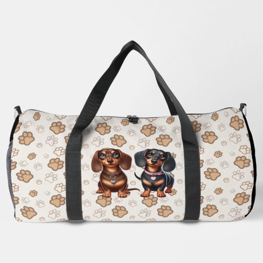 Sac De Sport De mignons amis dachshund (Verso)