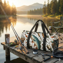 Sac de sport de pêcheur à l'anglaise personnalisé