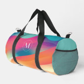 Sac De Sport dégradé coloré monogramme moderne danse (Coin droit)