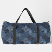 Sac De Sport Denim Carrés Vieux Jeans (Recto)