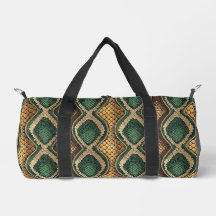 Design à motif de peau de serpent diamanté émeraud