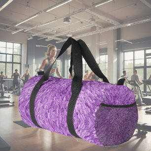 Sac De Sport Design moderne et chic en violet avec effet paille