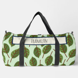 Sac De Sport Dessin de nature I Nom personnalisé