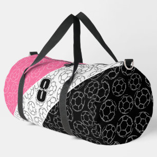 Sac De Sport dessins de ballons de football en ligne art rose n