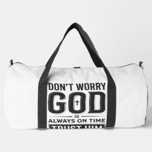 Sac De Sport Dieu est toujours à l'heure Christian Typography D