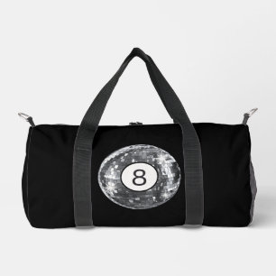 Sac De Sport Discothèque Noir et Argent 8 Balle élégant Femme
