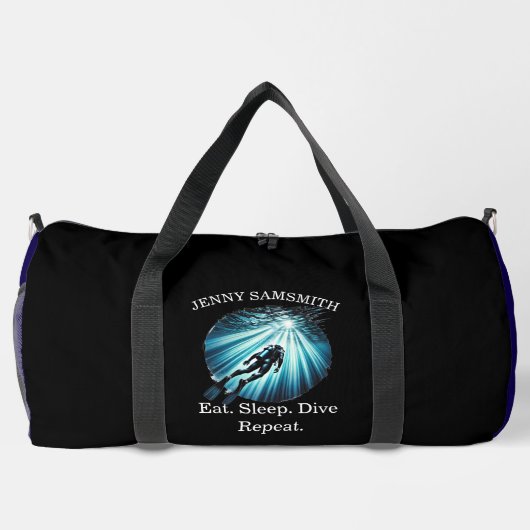 Sac De Sport Dive Deep, Live Bold : Scuba Fun! (Verso)