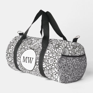 Sac De Sport Doodle Floral Retro