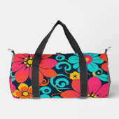 Sac De Sport Dopamine Décor Fleurs Retro Lumineuses - (Recto)