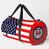 Sac De Sport Drapeau américain Monogramme Patriotique Grand Duf (Coin droit)