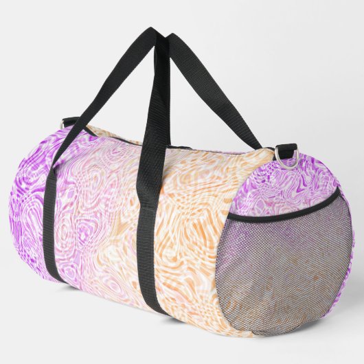 Sac De Sport Drapeau de fierté abstrait boho ondulé tripant Tri (Coin droit)