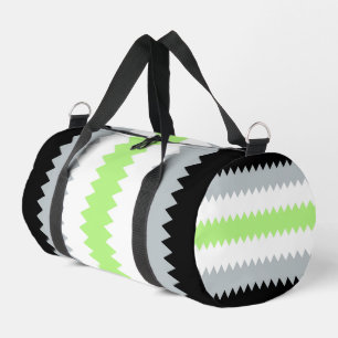 Sac De Sport Drapeau de fierté Agender Abstrait Groovy Boho Zig