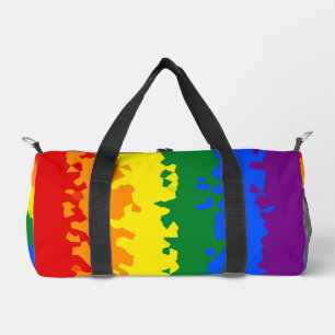 Sac De Sport Drapeau de fierté gay arc-en-ciel mosaïque abstrai