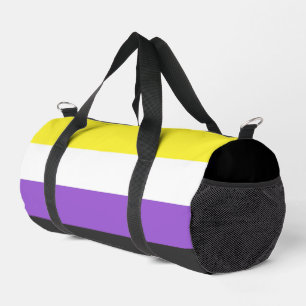 Sac De Sport Drapeau de fierté non binaire de SlipperyJoe's jau