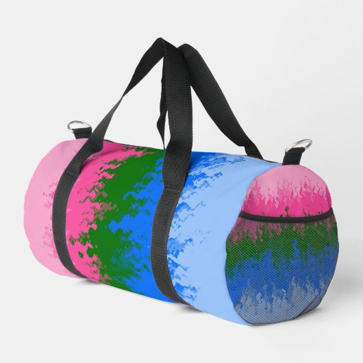 Sac De Sport Drapeau de fierté omniromantique abstrait Squiggly (Coin droit)