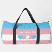 Sac De Sport Drapeau de fierté transgenre avec texte (Recto)