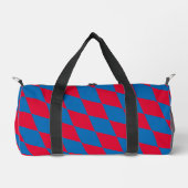 Sac De Sport Drapeau diamant Bavière bleu et rouge Motif (Recto)
