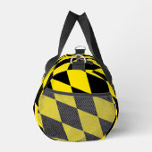 Sac De Sport Drapeau diamant de Bavière noire et jaune Motif (Droite)