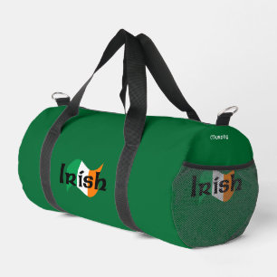 Sac De Sport Drapeau irlandais avec petite personnalisation en