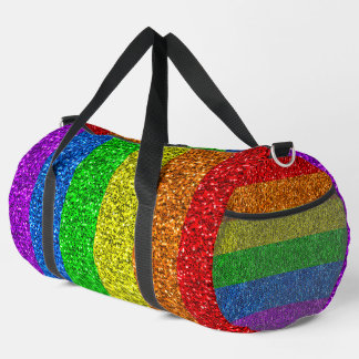 Sac De Sport Drapeau LGBT vibrante parties scintillant arc-en-c