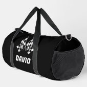 Sac De Sport Drapeaux de course avec nom (Coin droit)