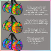 Sac De Sport [Dye-Cravate atomique] Monogramme de la paix fract