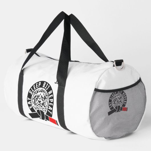 Sac De Sport Eat Sleep BJJ Répéter "Personnalisable" Gi (Coin droit)