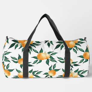 Sac De Sport Eau-forte aquarelle tropical botanique fruit orang