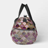 Sac De Sport Échelles mignonnes en or rose violet (Droite)