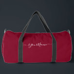 Sac De Sport écriture bordeaux et élégante<br><div class="desc">Ce élégant sac à dos en bordeaux (#800020) est doté d'un design d'impression et de polices de caractères élégantes pour une touche sophistiquée. Parfait pour les voyages, la gym ou l’usage quotidien, il est facile de customiser avec votre nom, monogramme, logo ou texte pour le rendre unique. Un accessoire pratique...</div>