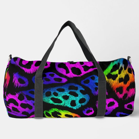 Sac De Sport Electric Fur Leopard Print  (Recto)
