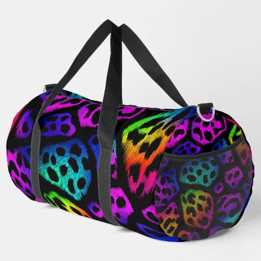 Sac De Sport Electric Fur Leopard Print (Coin droit)