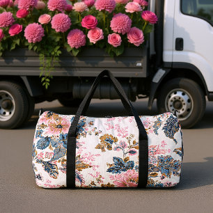 Sac De Sport Élégance délavée florale chinoiserie