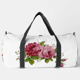 Sac De Sport Élégance Rose Vintage