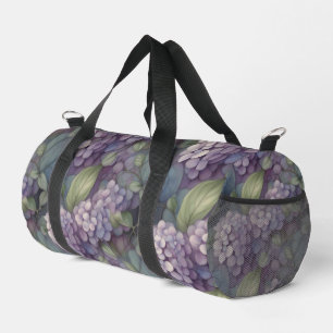 Sac De Sport Elégant chic pourpre pourpre chic aquarelle fleuri