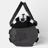Sac De Sport Élégant Monogramme Simple Chic B & W Striped (Droite)