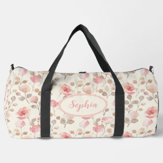 Sac De Sport Élégant Motif à fleurs roses
