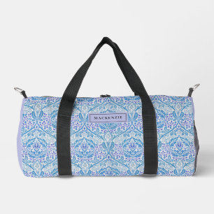 Sac De Sport Élégant motif floral bleu