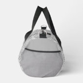 Sac De Sport Élégant motif floral gris (Droite)