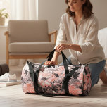 Sac De Sport Élégant motif floral gris rose Nom personnalisé<br><div class="desc">Elégant Pink Grey Motif Floral Nom personnalisé Duffle Sac de sport Sac de sport dispose d'un motif floral moderne en rose,  gris et blanc. Personnalisé avec votre monogramme personnalisé,  nom ou texte pour un cadeau fabuleux pour la famille et les amis. Créé par Evco Studio www.zazzle.com/store/evcostudio</div>