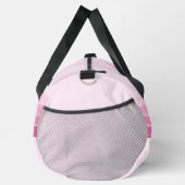 Sac De Sport Élégant rose Retro Stripes Monogramme (Droite)
