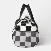 Sac De Sport Elegant Timeless Name Black and White Check (Droite)