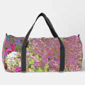 Sac De Sport Élégante Chartreuse Vert, Rose et Bleu Hydrangée (Recto)