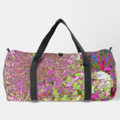 Sac De Sport Élégante Chartreuse Vert, Rose et Bleu Hydrangée (Verso)